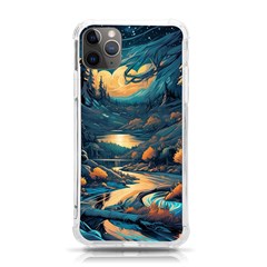 Forest River Night Evening Moon Iphone 11 Pro Max 6 5 Inch Tpu Uv Print Case by pakminggu