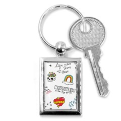 Abstract Fashion Background Suitable Fabric Printing Key Chain (rectangle) by pakminggu