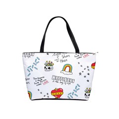 Abstract Fashion Background Suitable Fabric Printing Classic Shoulder Handbag by pakminggu