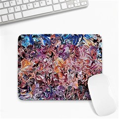 Abstract Waves Small Mousepad by kaleidomarblingart