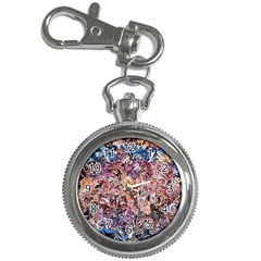 Abstract Waves Key Chain Watches by kaleidomarblingart