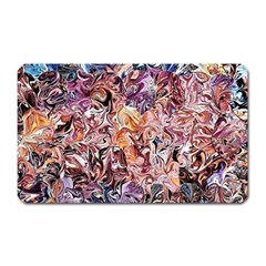 Abstract Waves Magnet (rectangular) by kaleidomarblingart