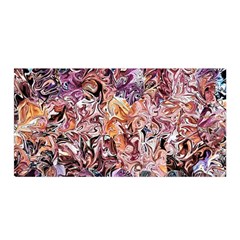 Abstract Waves Satin Wrap 35  X 70  by kaleidomarblingart