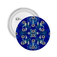 Oilpainting Blue Flowers In The Peaceful Night 2 25  Buttons by pepitasart