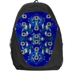 Oilpainting Blue Flowers In The Peaceful Night Backpack Bag by pepitasart