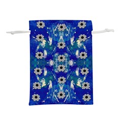 Oilpainting Blue Flowers In The Peaceful Night Lightweight Drawstring Pouch (m) by pepitasart