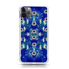 Oilpainting Blue Flowers In The Peaceful Night Iphone 11 Pro Max 6 5 Inch Tpu Uv Print Case by pepitasart