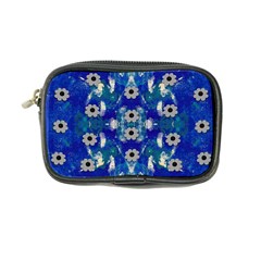 Oilpainting Blue Flowers In The Peaceful Night Coin Purse by pepitasart