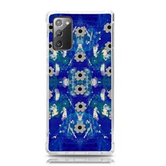 Oilpainting Blue Flowers In The Peaceful Night Samsung Galaxy Note 20 Tpu Uv Case by pepitasart