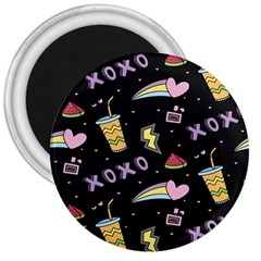 Cute-girl-things-seamless-background 3  Magnets