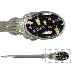 Cute-girl-things-seamless-background Letter Opener