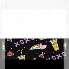 Cute-girl-things-seamless-background Rectangular Jigsaw Puzzl