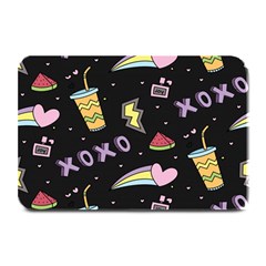 Cute-girl-things-seamless-background Plate Mats