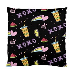 Cute-girl-things-seamless-background Standard Cushion Case (Two Sides)