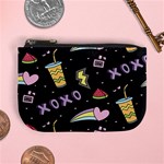 Cute-girl-things-seamless-background Mini Coin Purse Front