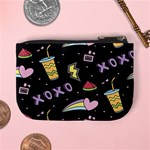 Cute-girl-things-seamless-background Mini Coin Purse Back