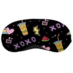 Cute-girl-things-seamless-background Sleep Mask