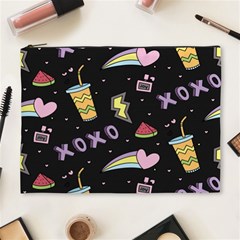 Cute-girl-things-seamless-background Cosmetic Bag (XL)