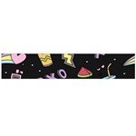 Cute-girl-things-seamless-background Large Premium Plush Fleece Scarf  Front