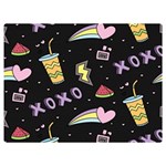 Cute-girl-things-seamless-background Two Sides Premium Plush Fleece Blanket (Extra Small) 40 x30  Blanket Front