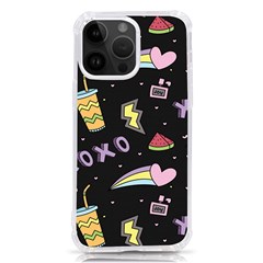 Cute-girl-things-seamless-background iPhone 14 Pro Max TPU UV Print Case