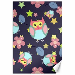 Owl-stars-pattern-background Canvas 20  x 30 