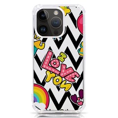 Vector-romantic-love-seamless-pattern Iphone 14 Pro Tpu Uv Print Case by pakminggu