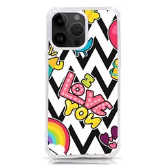 Vector-romantic-love-seamless-pattern Iphone 14 Pro Max Tpu Uv Print Case by pakminggu