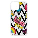 Vector-romantic-love-seamless-pattern iPhone 13 mini TPU UV Print Case Front