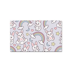 Seamless-pattern-with-cute-rabbit-character Sticker Rectangular (10 Pack)