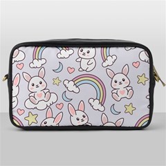 Seamless-pattern-with-cute-rabbit-character Toiletries Bag (one Side) by pakminggu