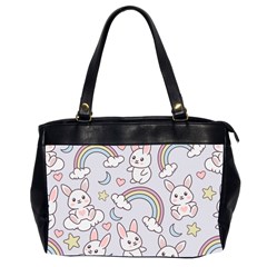 Seamless-pattern-with-cute-rabbit-character Oversize Office Handbag (2 Sides) by pakminggu