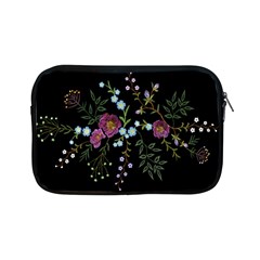 Embroidery-trend-floral-pattern-small-branches-herb-rose Apple Ipad Mini Zipper Cases by pakminggu