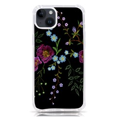 Embroidery-trend-floral-pattern-small-branches-herb-rose Iphone 14 Plus Tpu Uv Print Case by pakminggu