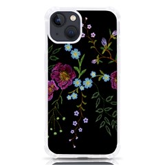 Embroidery-trend-floral-pattern-small-branches-herb-rose Iphone 13 Tpu Uv Print Case by pakminggu