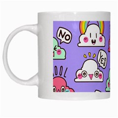 Cloud-seamless-pattern -- White Mug by pakminggu