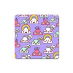 Cloud-seamless-pattern -- Square Magnet Front