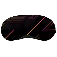 Gradient-geometric-shapes-dark-background Sleep Mask by pakminggu