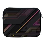 Gradient-geometric-shapes-dark-background Apple iPad 2/3/4 Zipper Cases Front