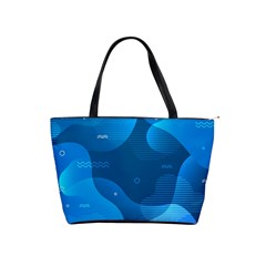 Abstract-classic-blue-background Classic Shoulder Handbag by pakminggu