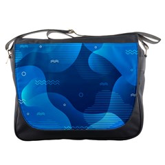 Abstract-classic-blue-background Messenger Bag by pakminggu