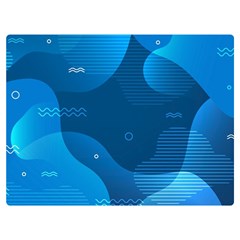 Abstract-classic-blue-background Premium Plush Fleece Blanket (extra Small) by pakminggu