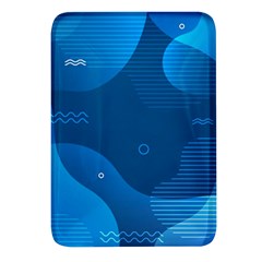 Abstract-classic-blue-background Rectangular Glass Fridge Magnet (4 Pack) by pakminggu