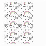 Cute-art-print-pattern Small Garden Flag (Two Sides) Back