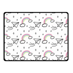 Cute-art-print-pattern Two Sides Fleece Blanket (small) by pakminggu