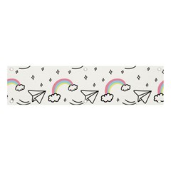 Cute-art-print-pattern Banner And Sign 4  X 1  by pakminggu