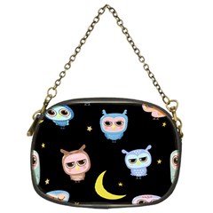 Cute-owl-doodles-with-moon-star-seamless-pattern Chain Purse (one Side) by pakminggu