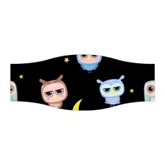 Cute-owl-doodles-with-moon-star-seamless-pattern Stretchable Headband by pakminggu