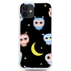 Cute-owl-doodles-with-moon-star-seamless-pattern Iphone 12/12 Pro Tpu Uv Print Case by pakminggu