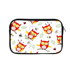 Seamless-pattern-vector-owl-cartoon-with-bugs Apple Macbook Pro 13  Zipper Case by pakminggu